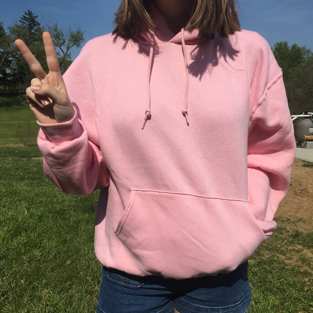 Oversized Pink Hoodie